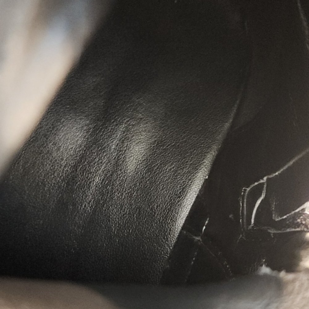 Black soft calfskin leather combat motorcycle Chelsea boots made in Italy - Picture 10 of 12